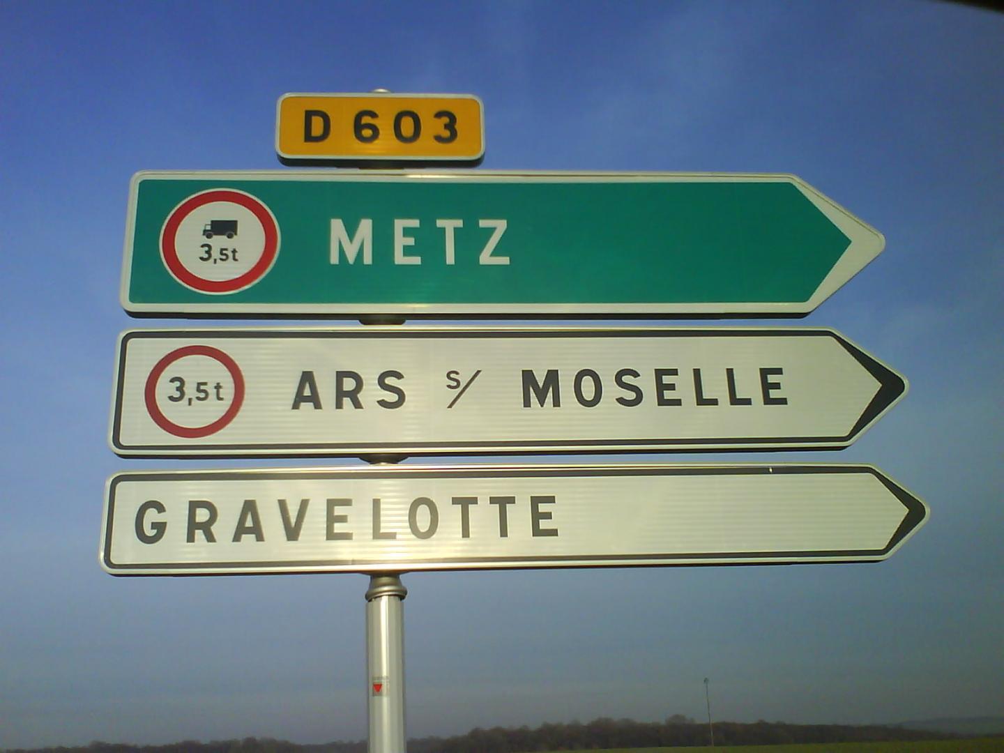 Signalisation directionnelle Région Grand Est MOSELLE SIGNALISATION